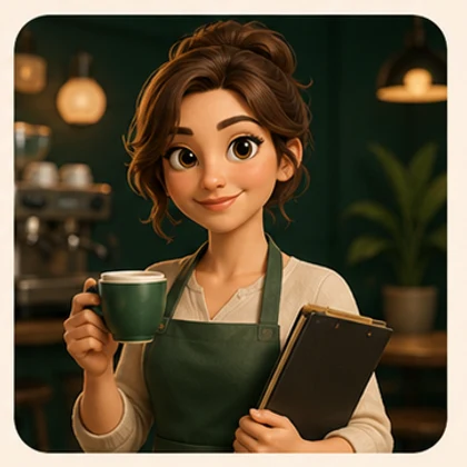 Иллюстрация к отзыву: Кафе